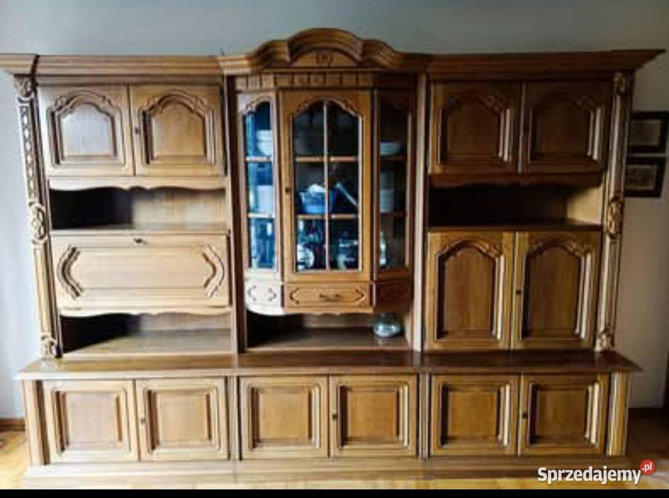 Meblościanka dębowa Kredensy i witryny Jastrzębie-Zdrój
