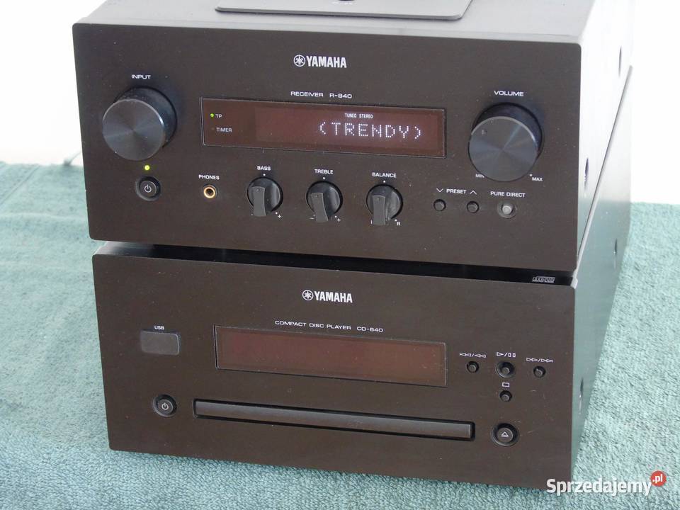 Amplituner i CD Yamaha R840 CD640 świetne stereo podkarpackie Jasło