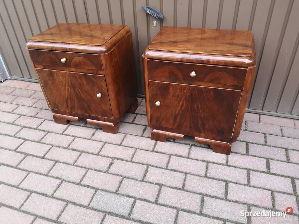 Stoliki Szafki Nocne Art Deco Stare Antyk wielkopolskie Swarzędz
