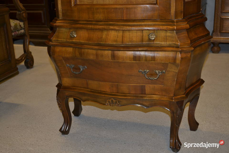 witryna jednodrzwiowa rokoko orzech Będzin