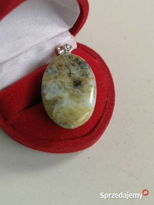 wisiorek z opalem peruwiańskim srebro kujawsko-pomorskie Toruń sprzedam