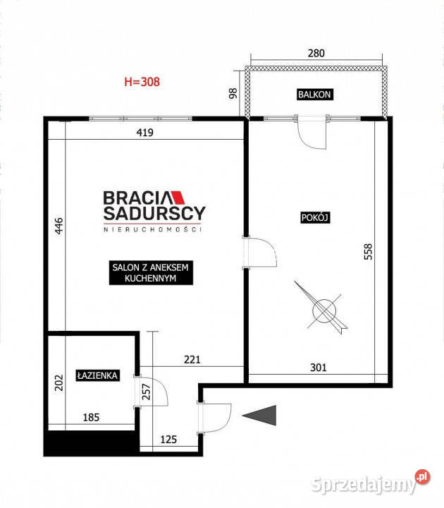 Mieszkanie Kraków Władysława Syrokomli 42m2 Piętro 3 Wynajem małopolskie
