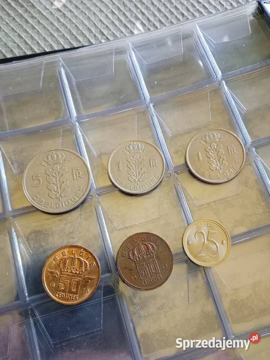 Monety BELGIA Numizmatyka Augustów