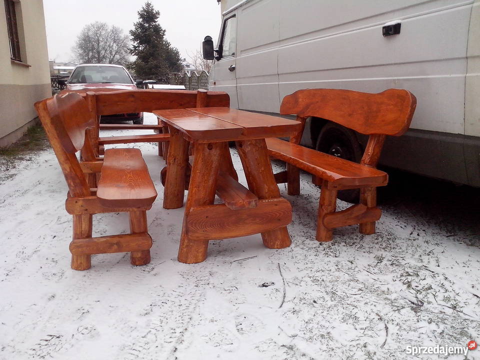 meble ogrodowe biesiadne Woźniki