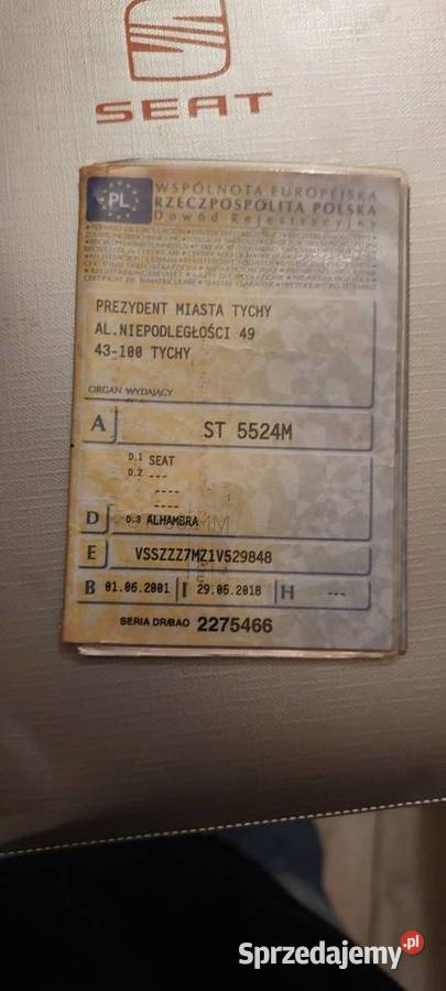 Seat alhambra Seat śląskie Tychy