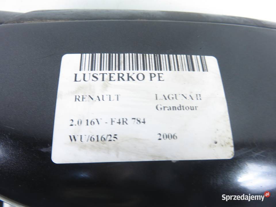 LUSTERKO PRAWE RENAULT LAGUNA II 9 PIN małopolskie