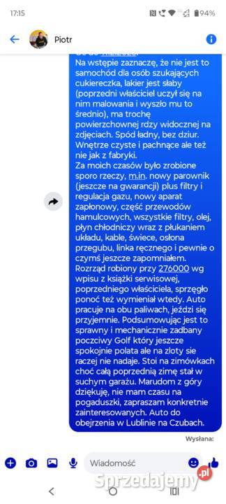 Golf 13 LPG lubelskie Lublin