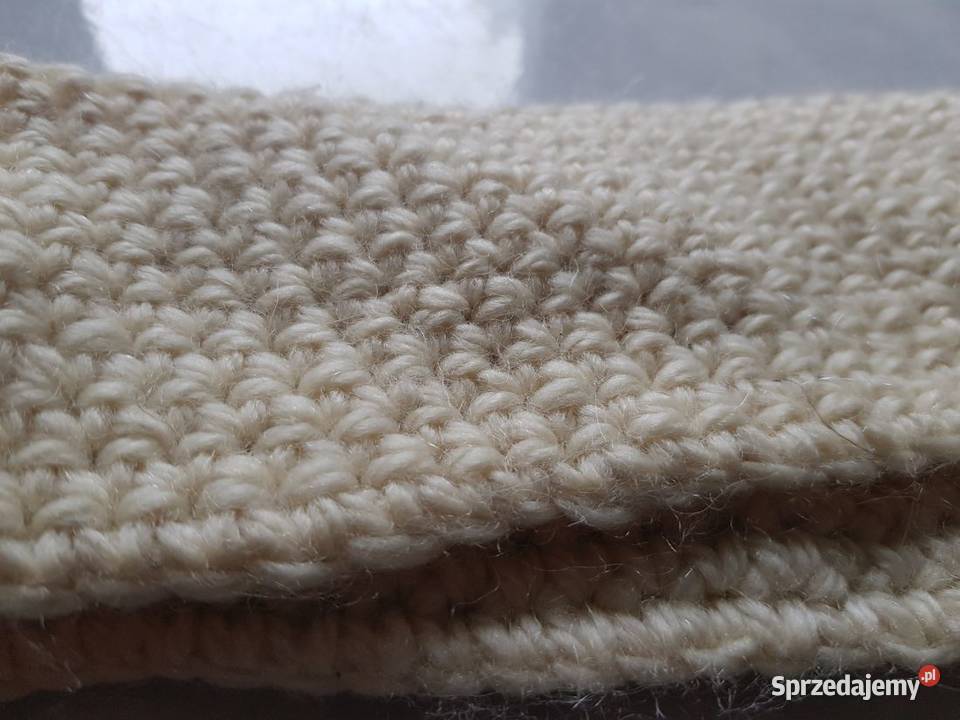 wełniana opaska na głowę ciepła zimowa nauszniki Kielce