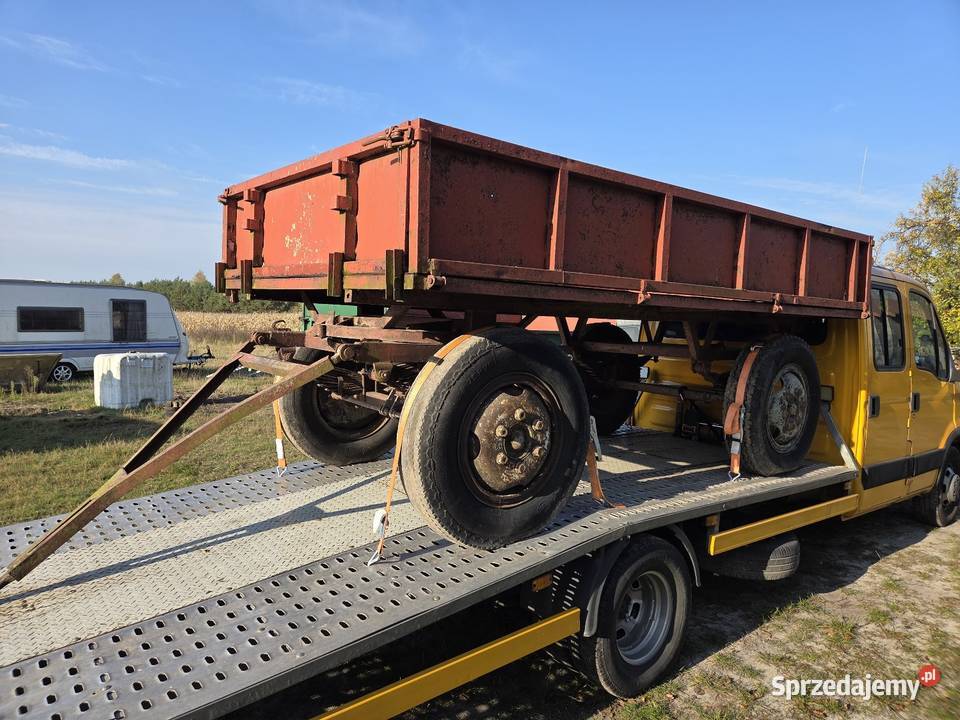 Przyczepa rolnicza 35t d44 sztywna transport Złoczew sprzedam