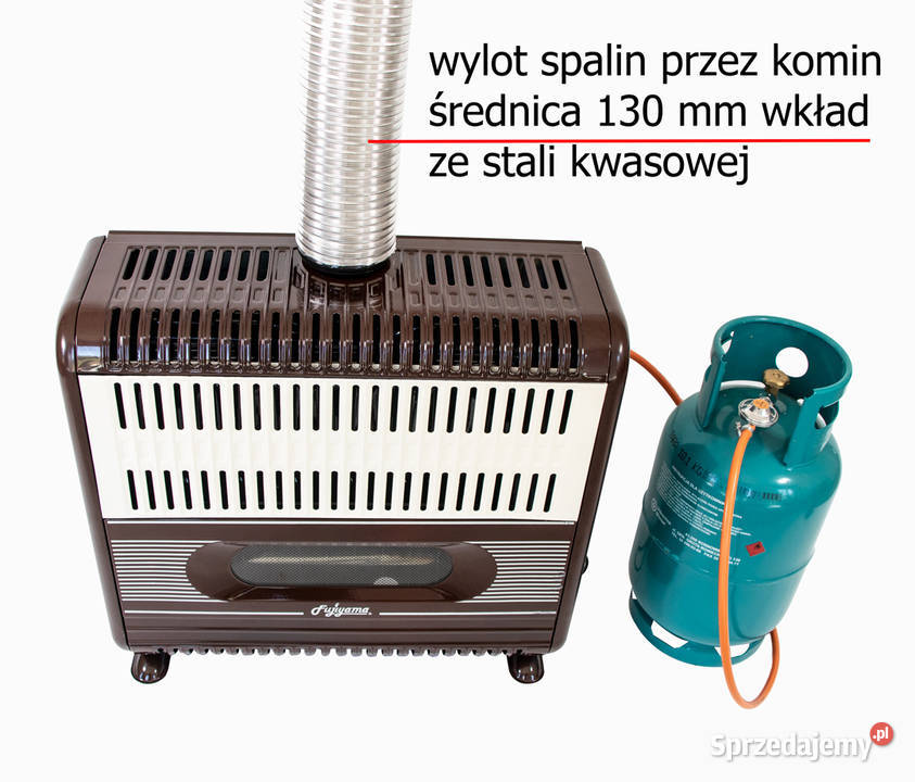 Konwektor gazowy 12 kW wylot spalin do komina Stąporków