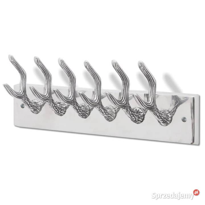 Aluminiowy wieszak ze srebrnymi Warszawa