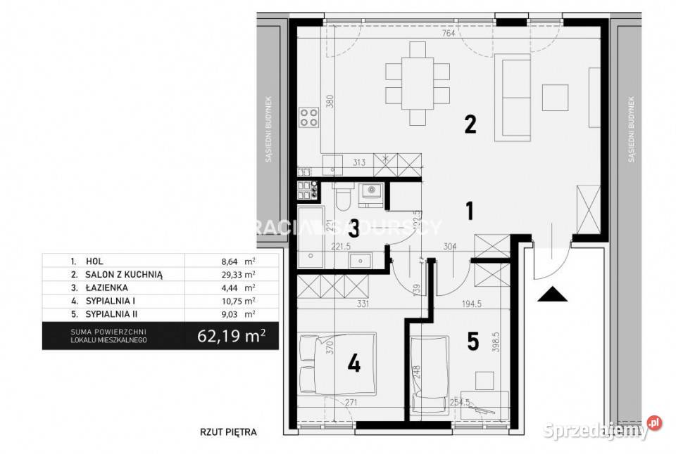 Mieszkanie Kraków Jasnogórska 6219m2 3pokojowe 14200zł/m2 Nieruchomości