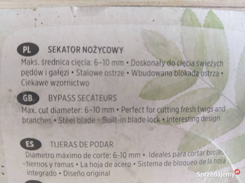 NAJTANIEJ Narzędzia Ręczne Ogrodowe Sekator y Zabrze