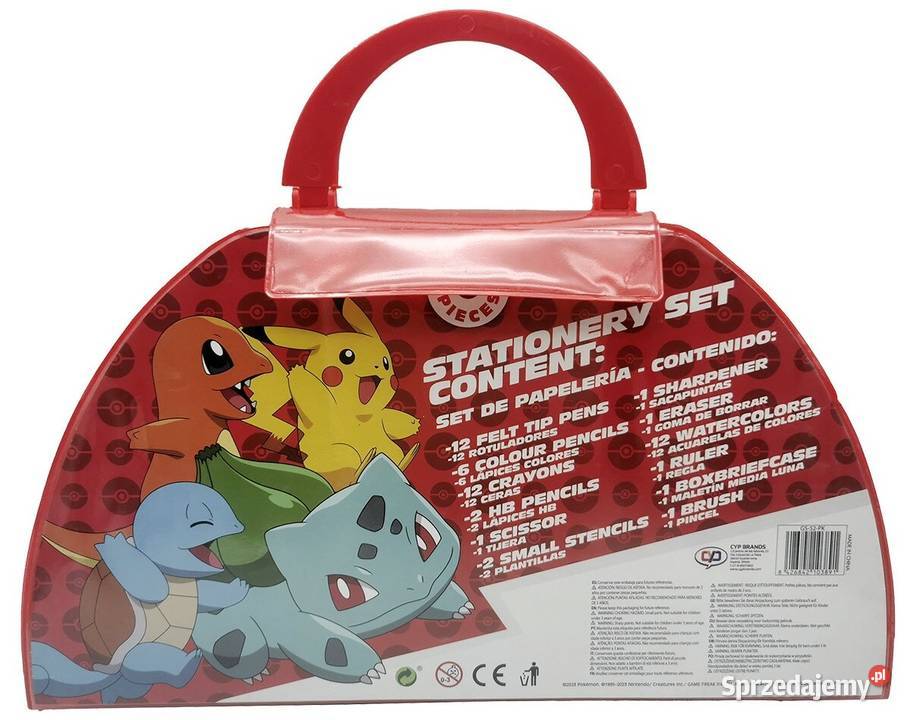 Kredki Farbki Flamastry Pokemon Pikachu Zestaw Mogilany sprzedam