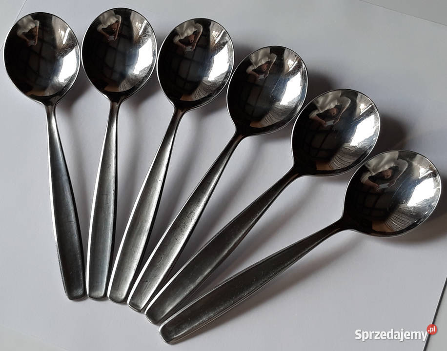 Łyżki do bulionu WKLĘSŁY Gerlach sztućce PRL Dąbrowa Górnicza