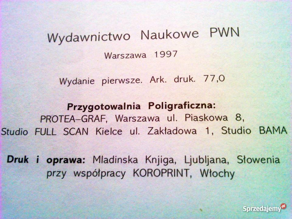 Encyklopedia PWN1997 Rok wydania 1997 mazowieckie Warszawa