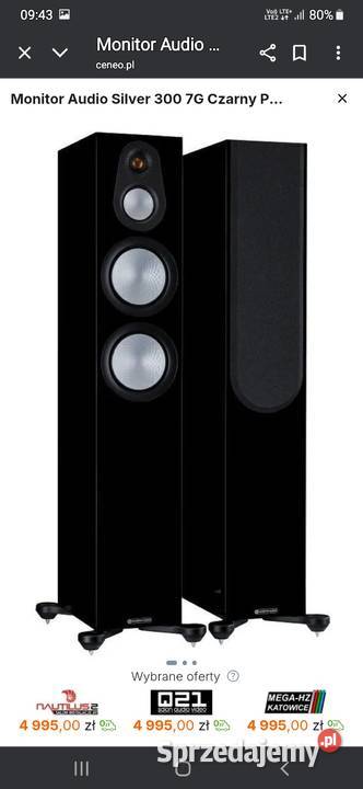 Kolumny Monitor Audio Siver 3007g nowe Łódź sprzedam