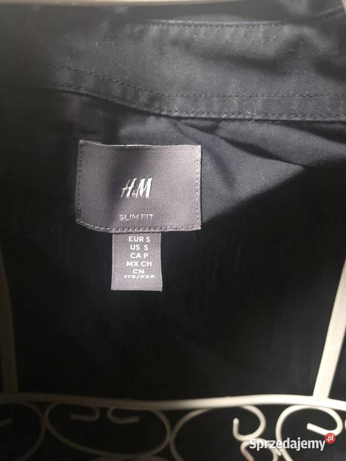 Męska czarna koszula stan idealny HM S mazowieckie