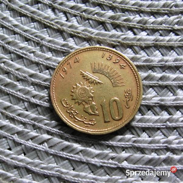Maroko 10 Centymów 1974r wielkopolskie