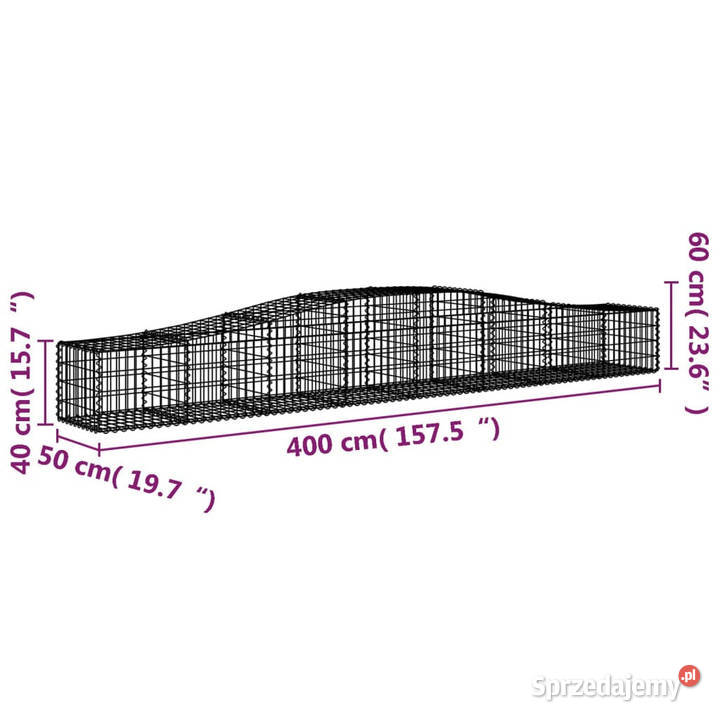Kosze gabionowe 3 400x50x4060 galwanizowane Warszawa sprzedam