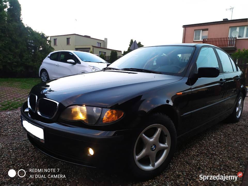 BMW e46 18 Benzyna Czarny Sedan 2003r Zadbana 116KM Toruń