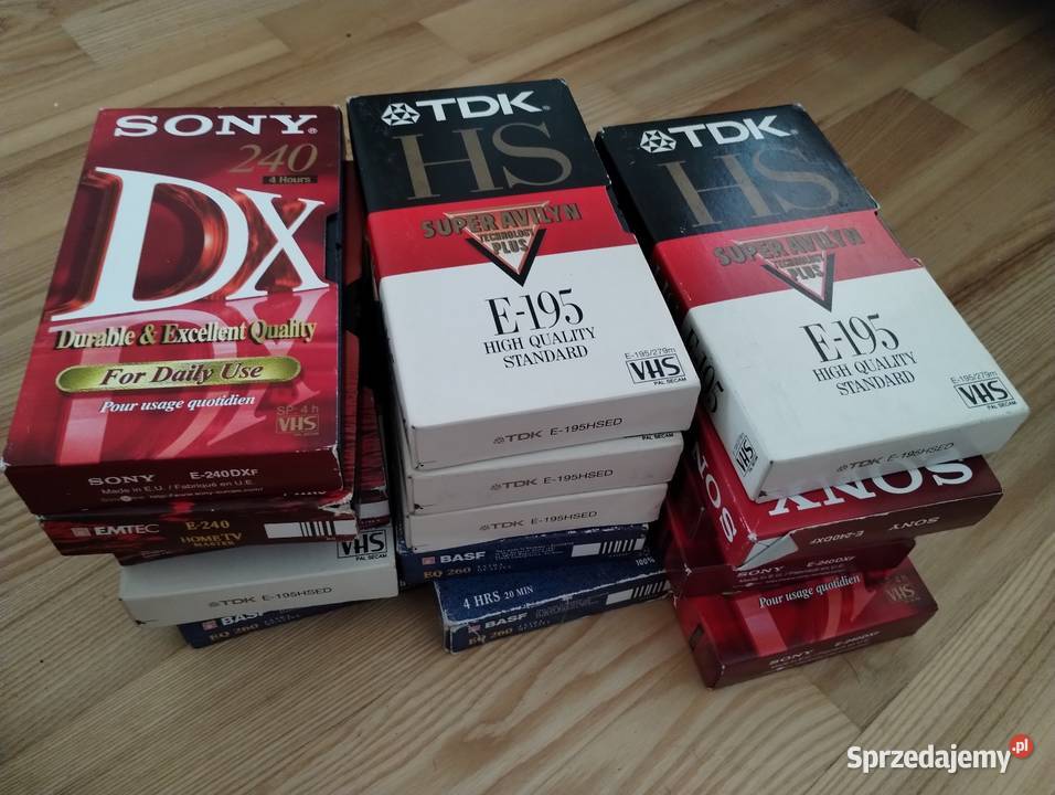 Kasety magnetowidowe VHS nagrane pakiet 149 kaseta Warszawa