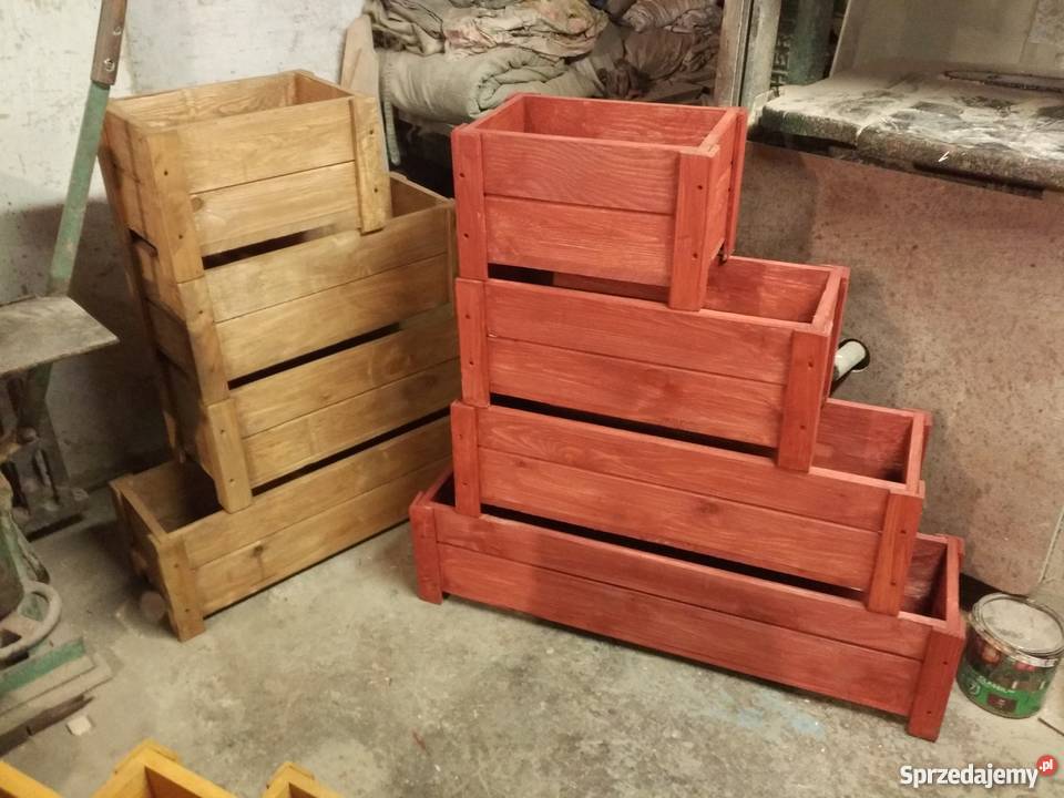 Doniczka donica ogrodowa drewniana sprzedam