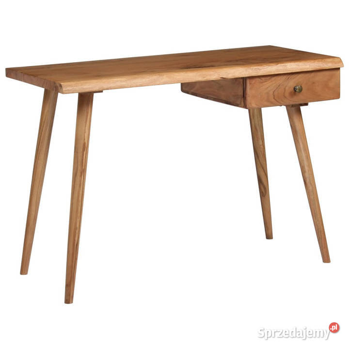 Biurko z litego drewna akacjowego 110 x 50 x 76