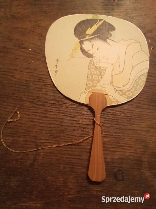 Papierowy wachlarz gejszy Vintage sprzedam