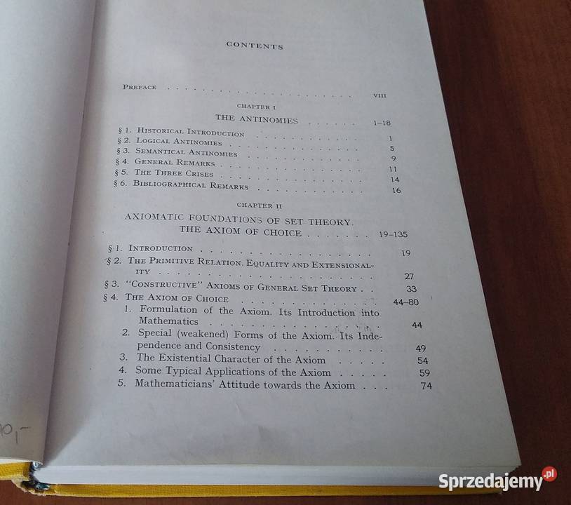 Foundations of set theory Abraham A Fraenkel and twarda pomorskie Gdańsk sprzedam