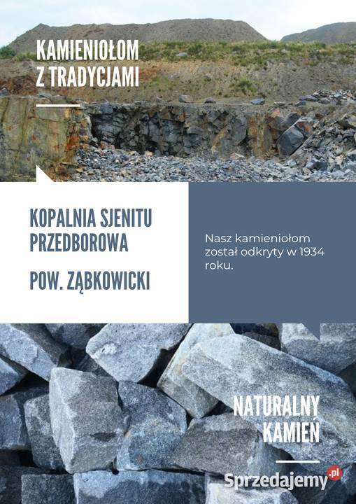 Kamień murowy Sjenit Przedborowa