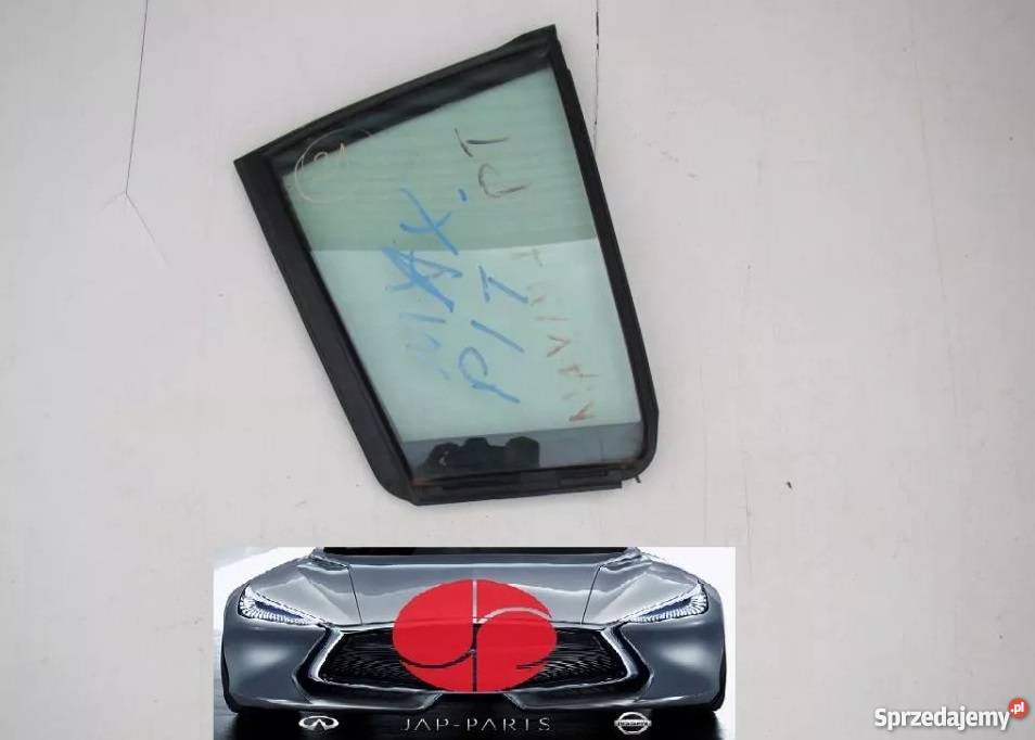 NISSAN MAXIMA A34 SZYBA MAŁA W DRZWI TYLNE PRAWA szyby Karoseria Nowy Tomyśl