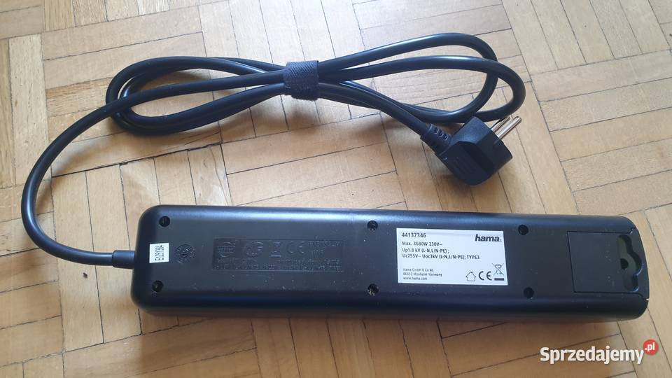 Przedłużacz rozgałęziacz HAMA NOWY 4 gniazda Przedłużacze Warszawa