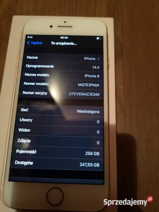 Iphone 8 GOLD 256GB Apple / iPhone Skomielna Biała