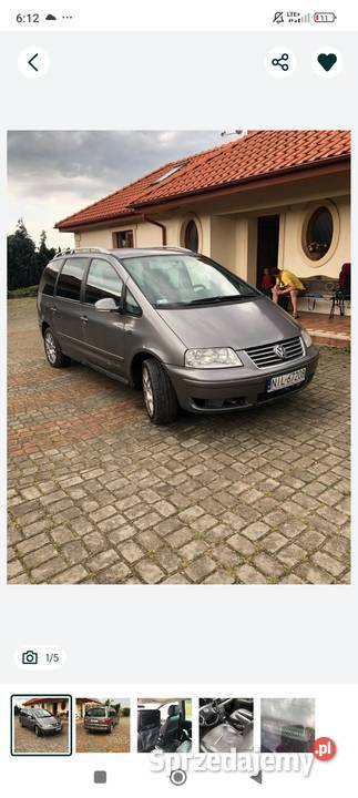 VW Sharan 19 TDI przyciemniane szyby Sharan