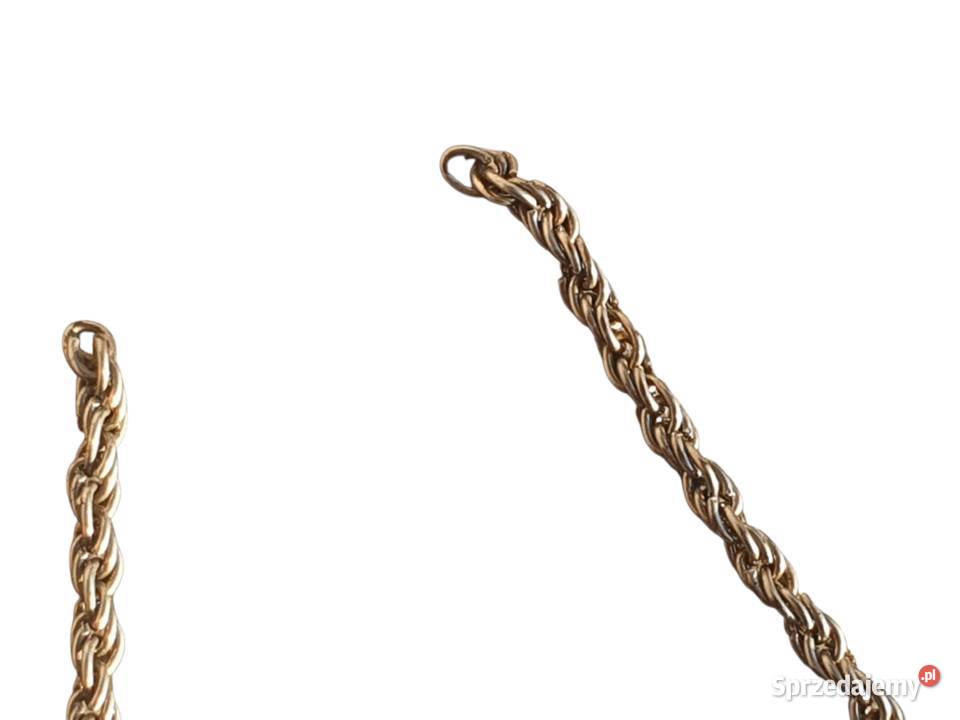 Stary ozdobny łańcuszek naszyjnik vintage lata Cieszyn