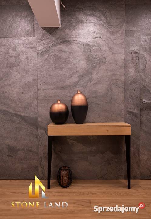 Dekoracyjny fornir kamienny szary antracytowy odcienie szarości Wrocław
