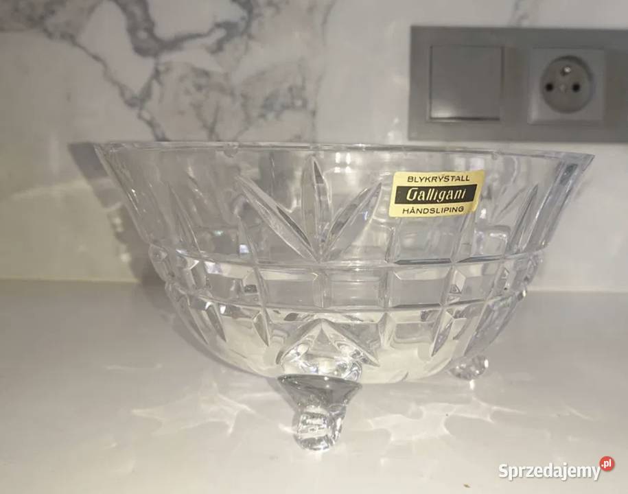 Salaterka miseczka Kryształ Oryginał PRL Łódź