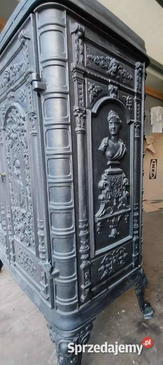 Zabytkowy kominek żeliwny 7 kW ozdobna obudowa w Jarosław sprzedam