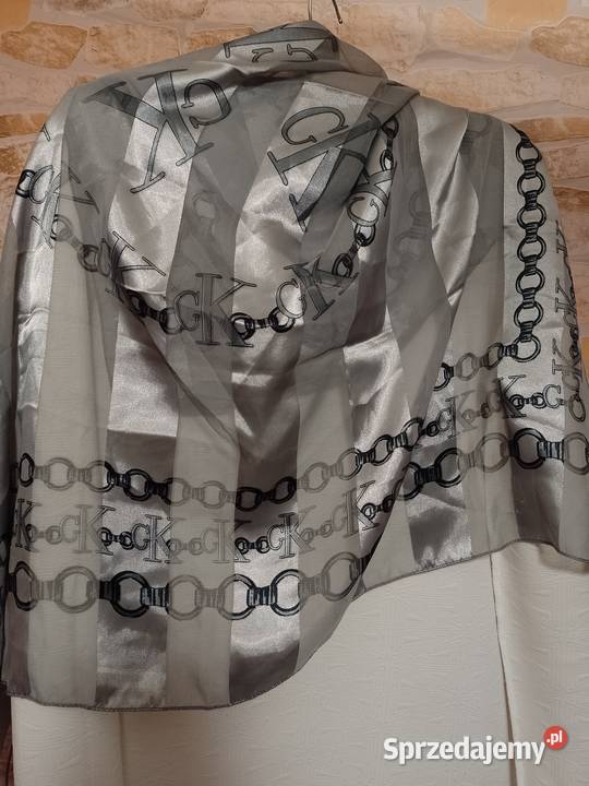 CK Calvin Klein Ekskluzywna duża apaszka