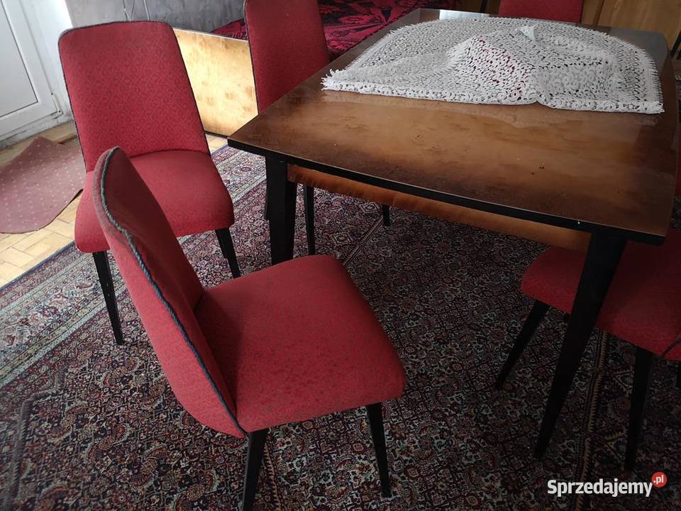 Vintage Komplet z Lat 50 Kanapa Stół 12 Krzesła Swarzędz sprzedam