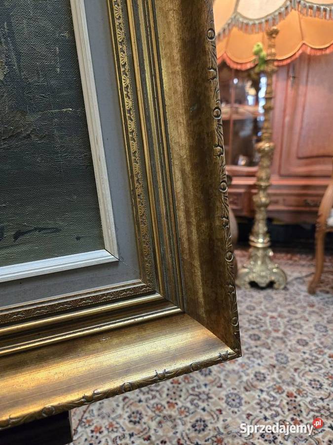 Obraz na Płótnie w Złotej ramie pejzaż Kalisz wielkopolskie