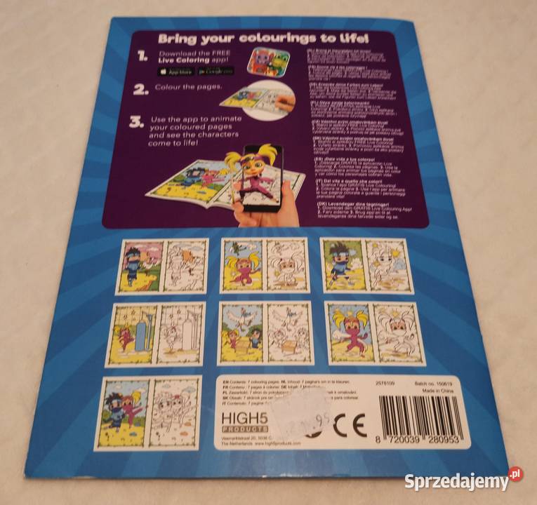 Animated colouring book Ninja friends Czeladź sprzedam
