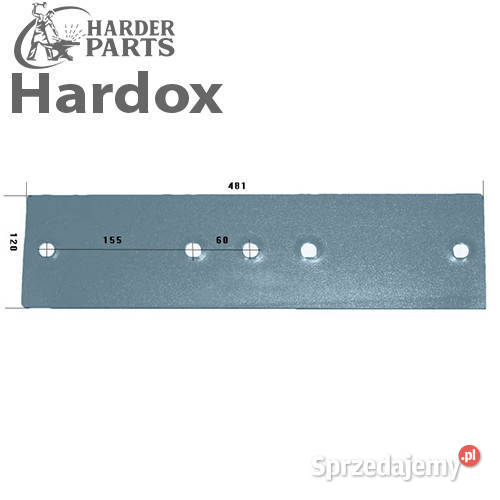 Płoza HARDOX 3411450S A48 części do pługa LEMKEN nieuszkodzony Suwałki