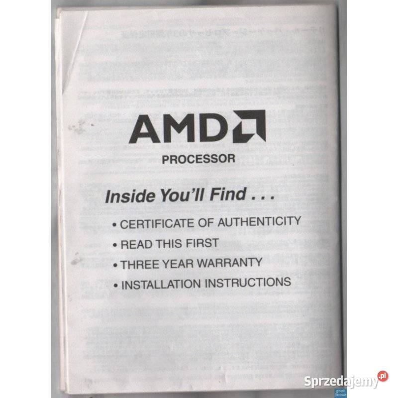 AMD Instrukcje obsługi miękka