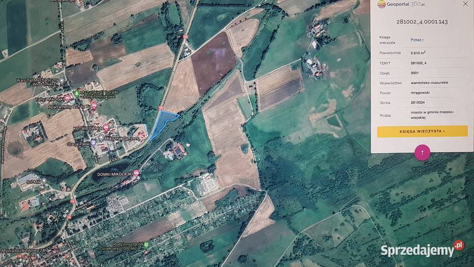 Działka na sprzedaż w Mikołajkach 120zł/m2 Nieruchomości warmińsko-mazurskie Mikołajki