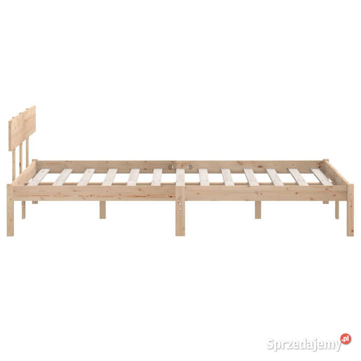 Rama łóżka z litego drewna sosnowego 140 x 190 70cm Dom i Ogród mazowieckie