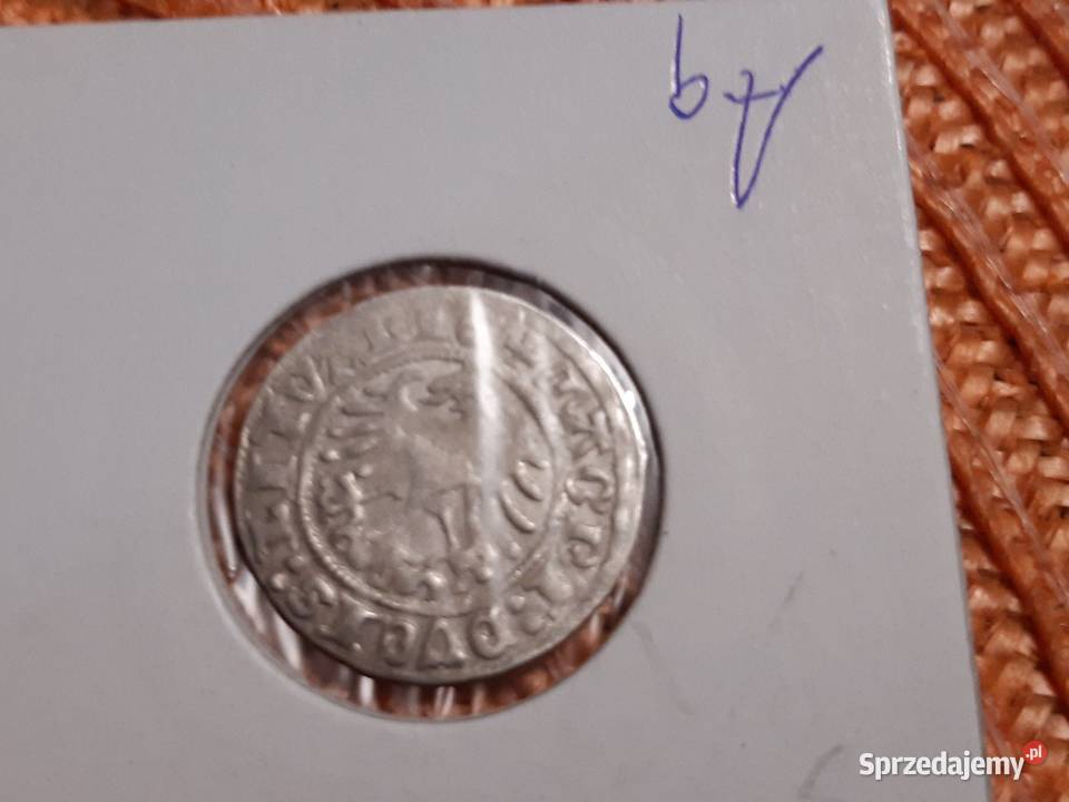 moneta srebrna Zygmunta I Starego z 1518r podlaskie Łomża