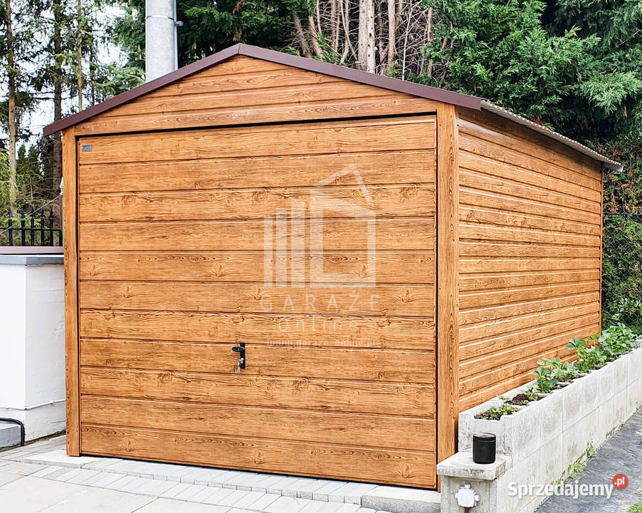 GARAŻ BLASZANY 3m x 6m dwuspadowy Brama Bochnia