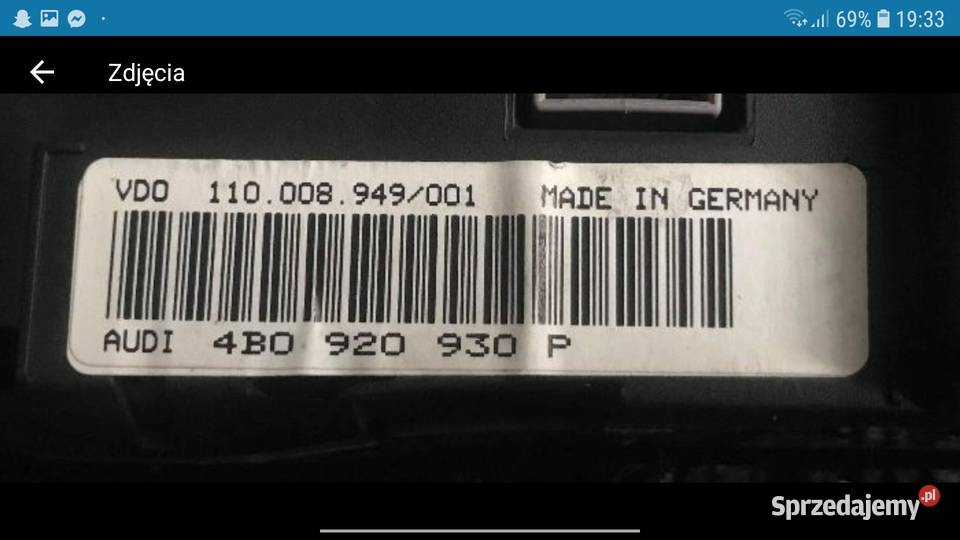 Licznik audi s6 c5 300h